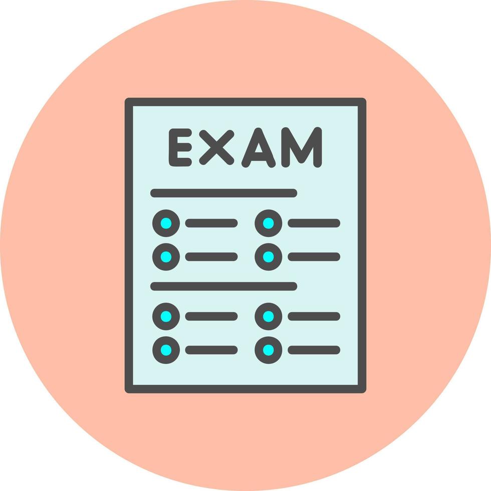 icono de vector de examen