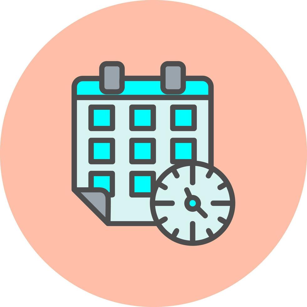 icono de vector de horario