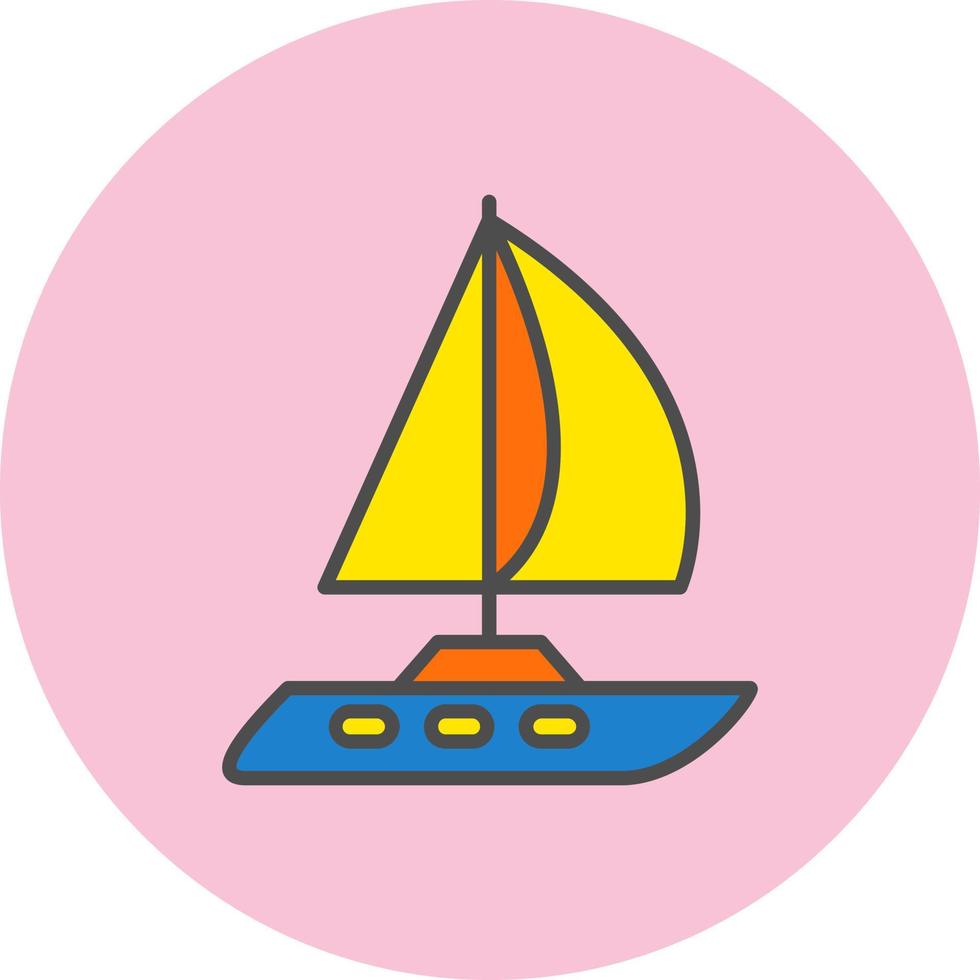 Yacht Vector Icon