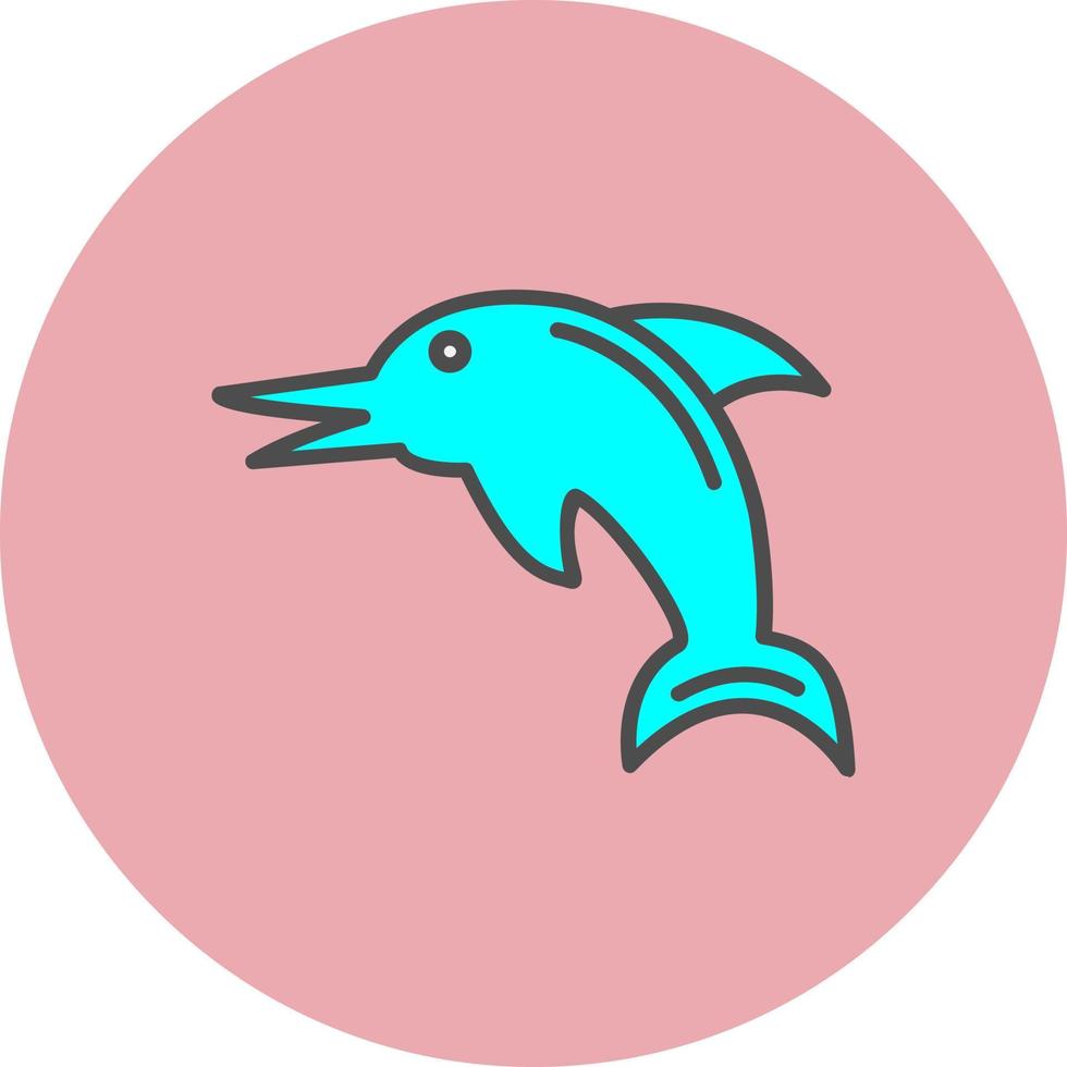 Dolphin Vector Icon