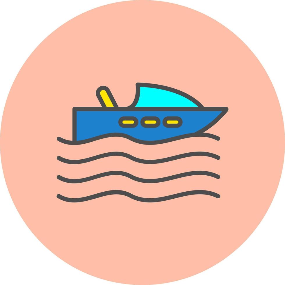 icono de vector de barco