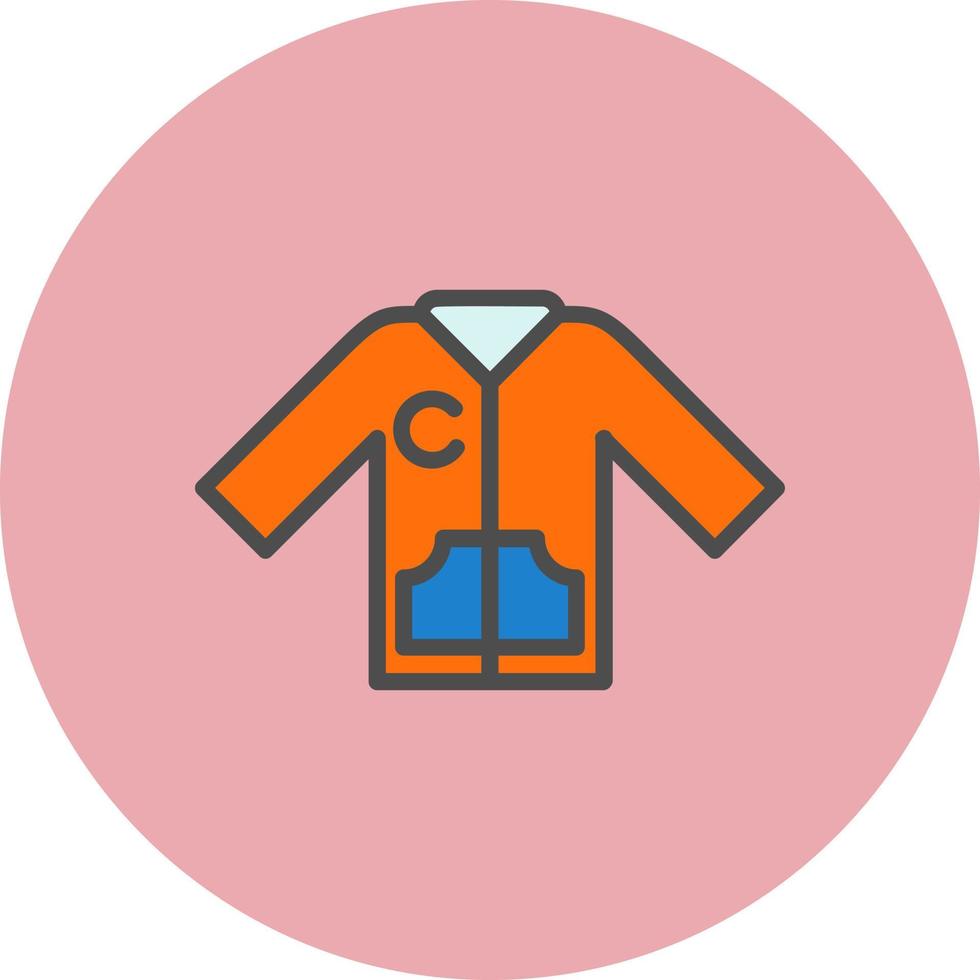 icono de vector de chaqueta