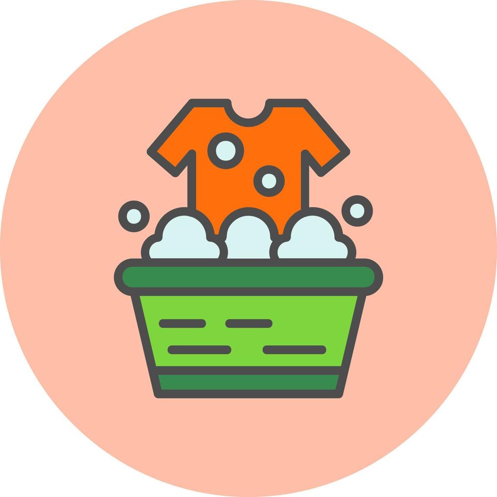 Washing Clothes  Icon vector