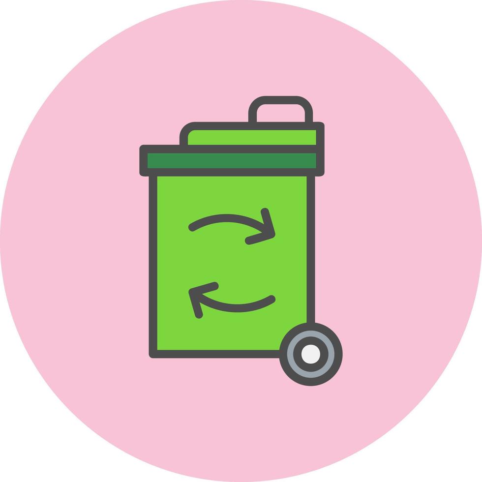 icono de papelera de reciclaje vector