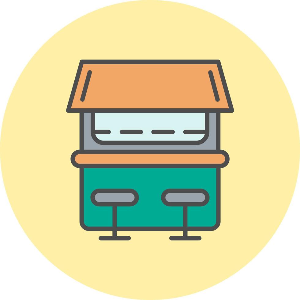 Beach Bar Vector Icon