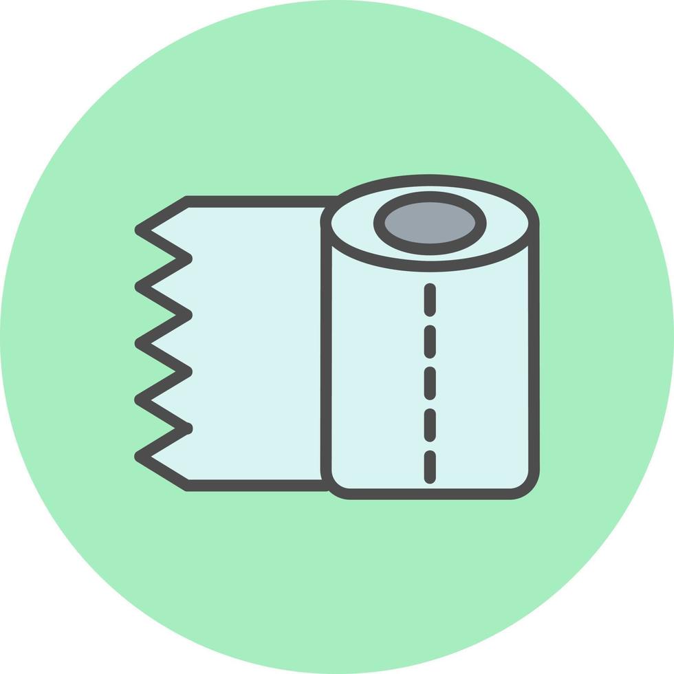 icono de vector de papel higiénico