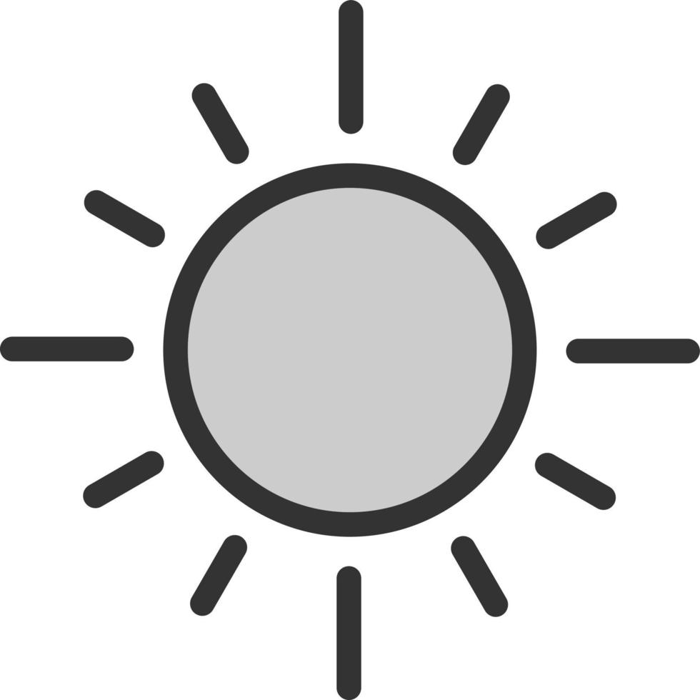 diseño de icono de vector de sol