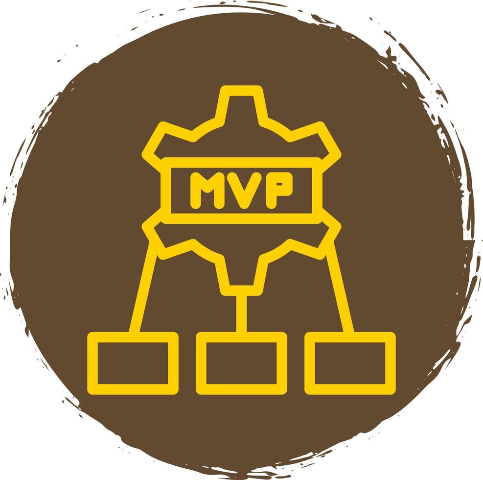 diseño de icono de vector mvp