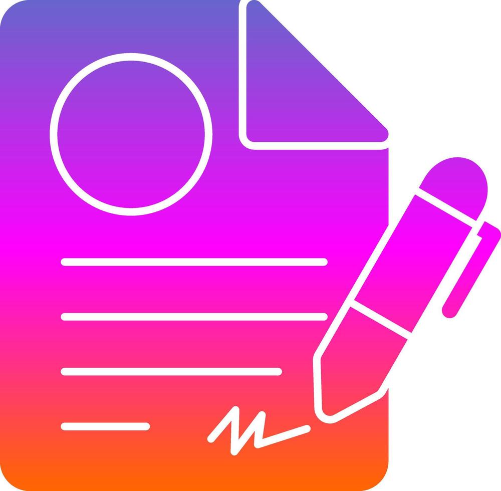 Contract Vector Icon Design