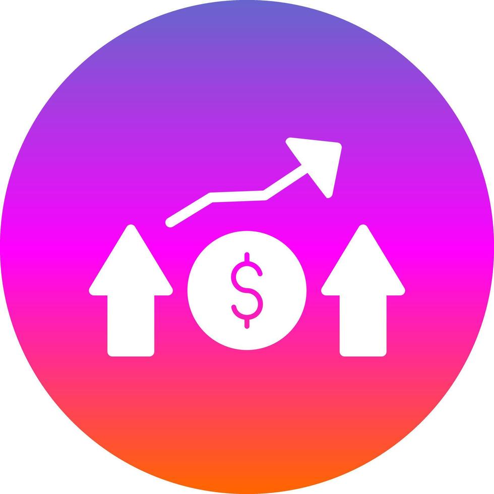 Financial Profit Vector Icon Design