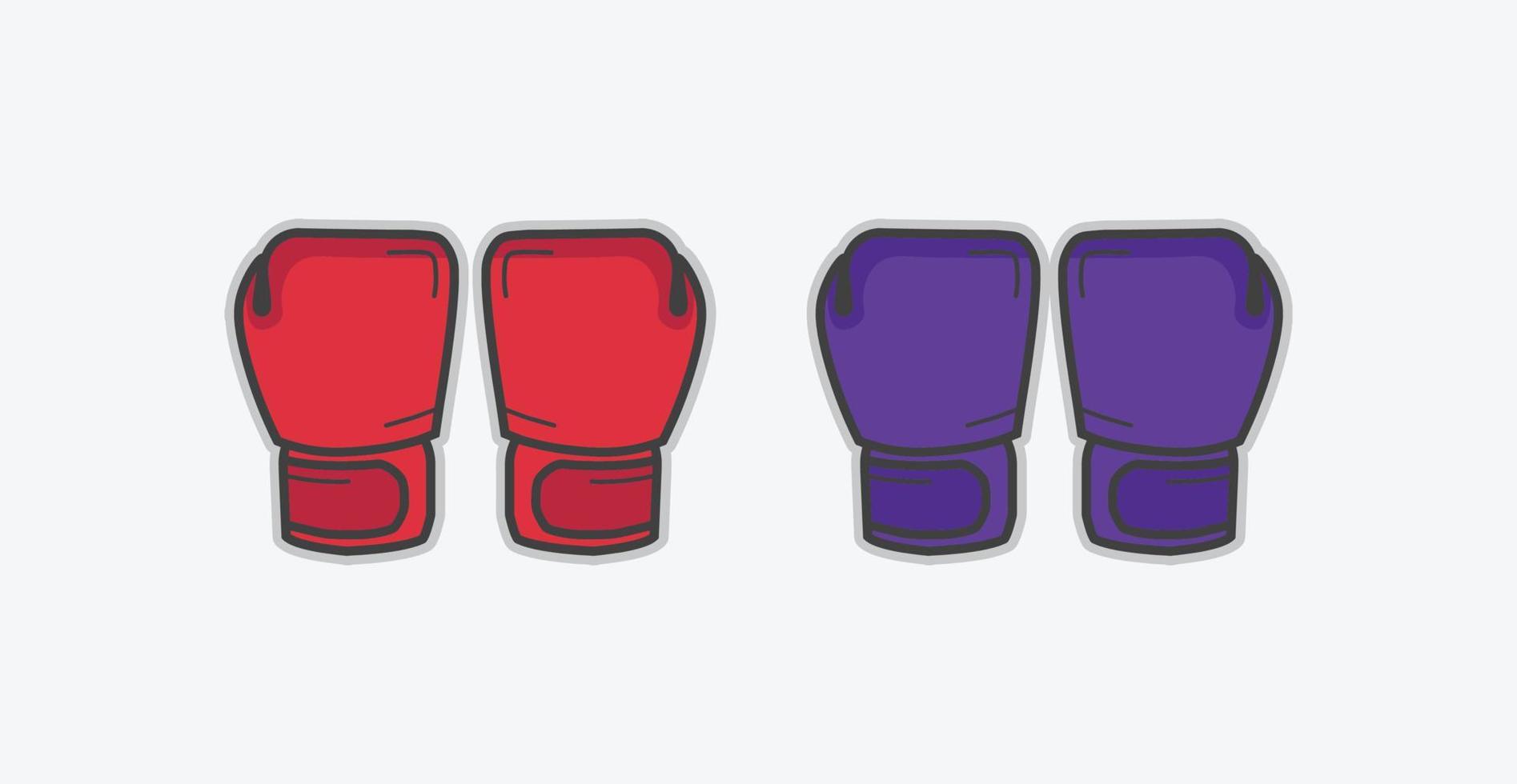 clipart de ilustración de guantes de boxeo vector