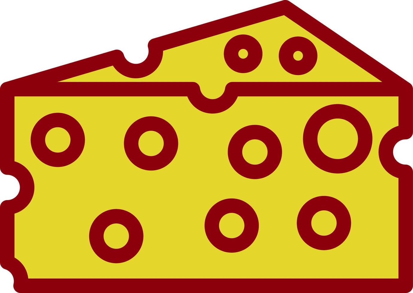 diseño de icono de vector de queso