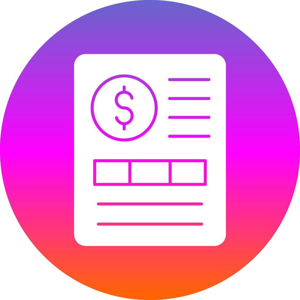 Invoice Vector Icon Design