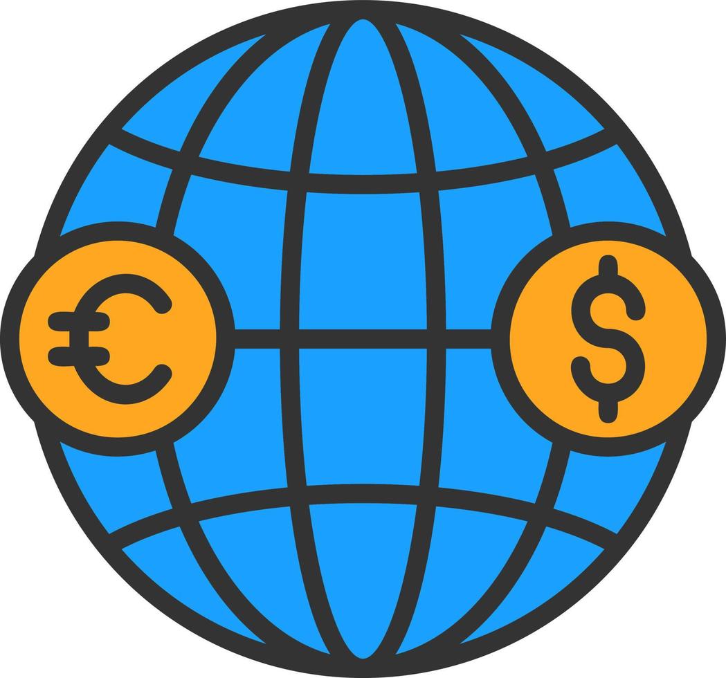 diseño de icono de vector de inversión extranjera