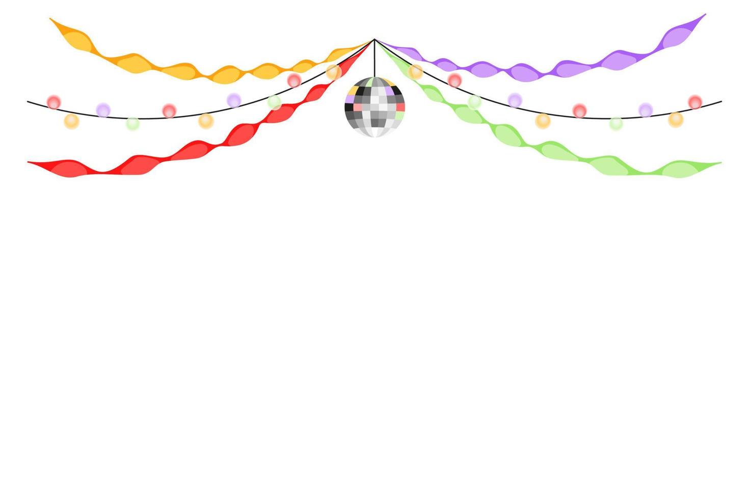 Rainbow Paper Decor vector