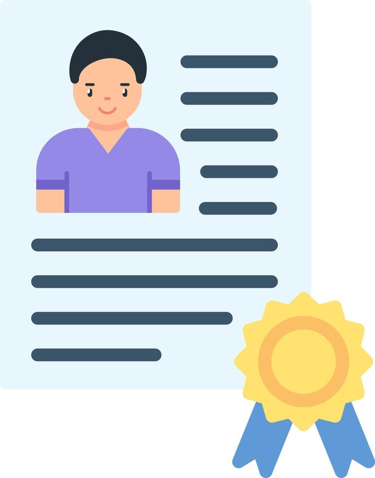 Employee Qualification Vector Icon Design