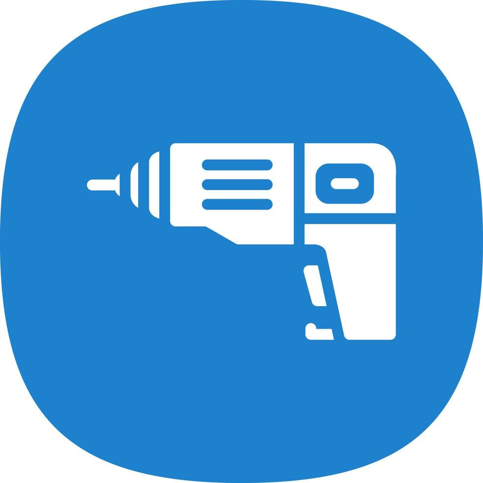 Drill Machine Vector Icon Design