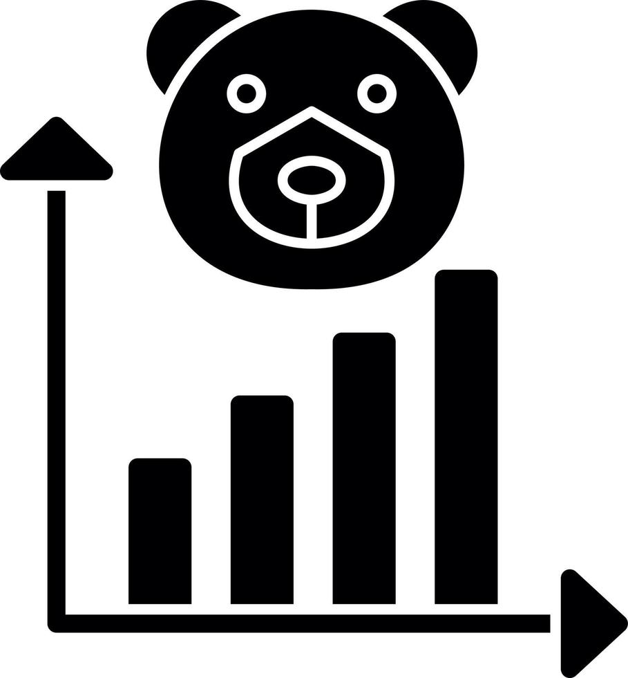 Bear Market Vector Icon Design