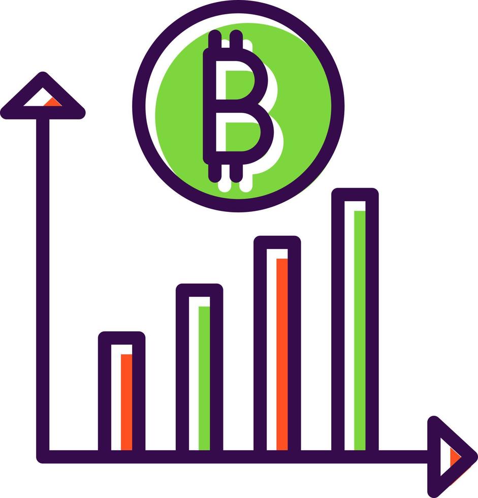 Cryptocurrency Investment Vector Icon Design