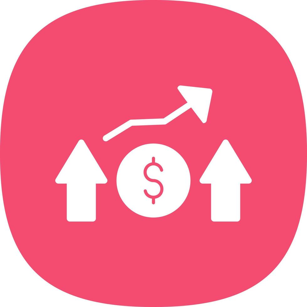 diseño de icono de vector de beneficio financiero