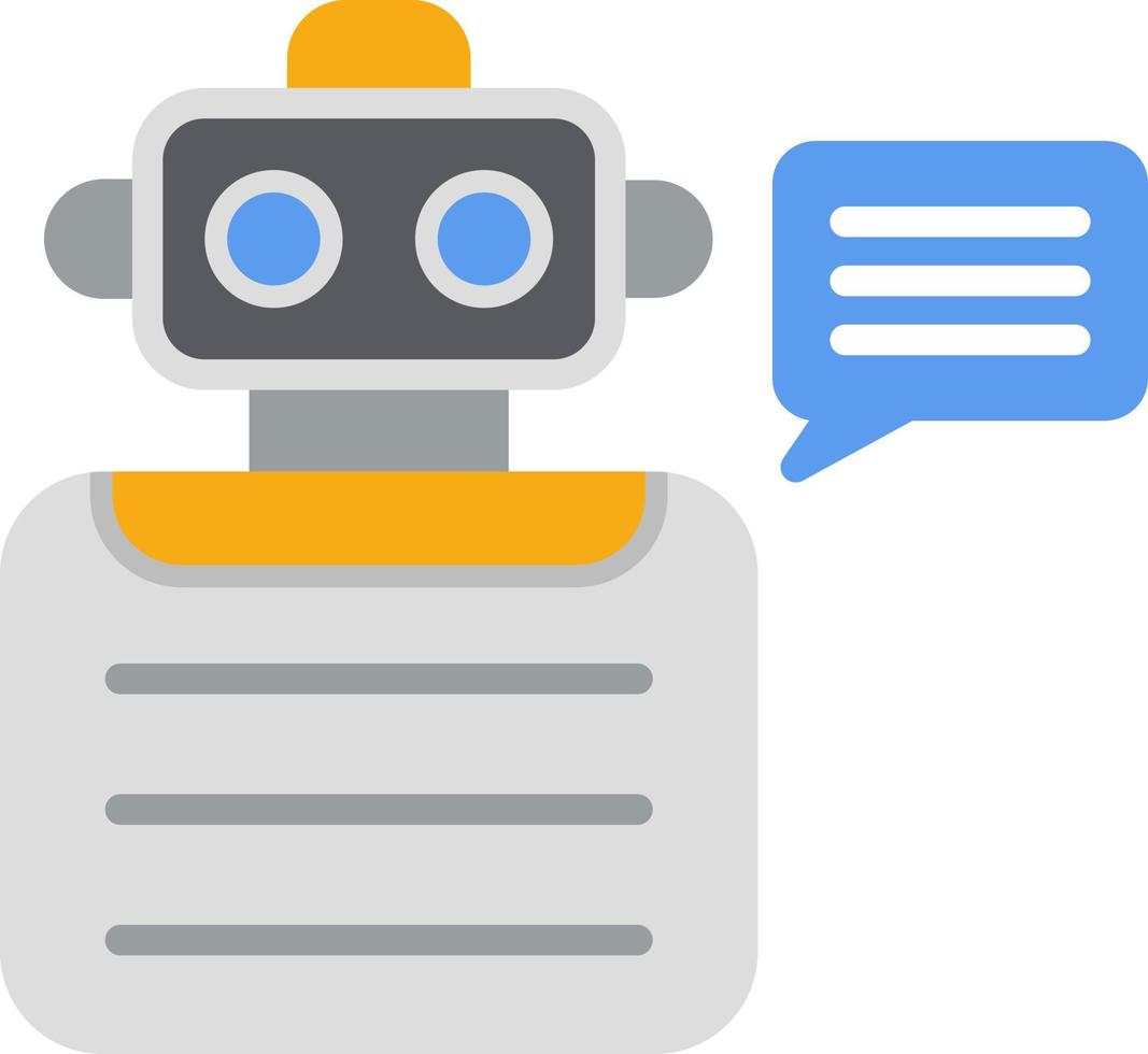 Robot Advisor Vector Icon Design