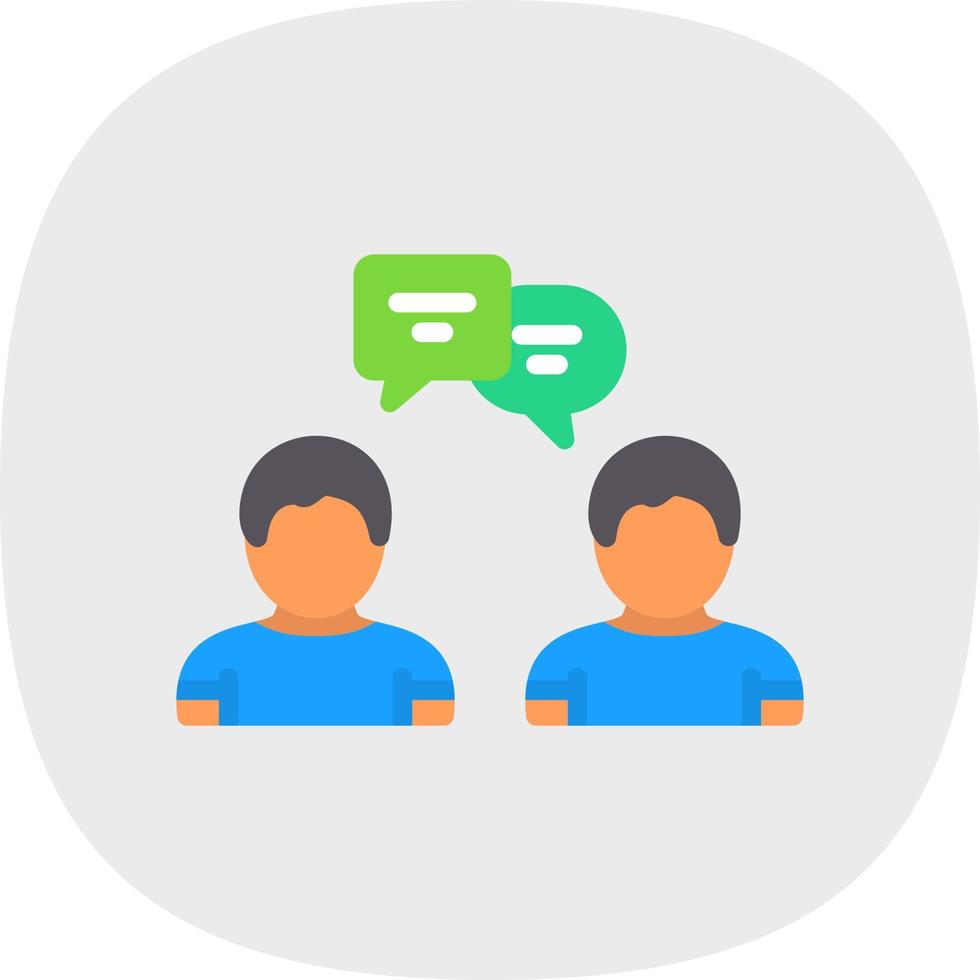 Discussion Vector Icon Design