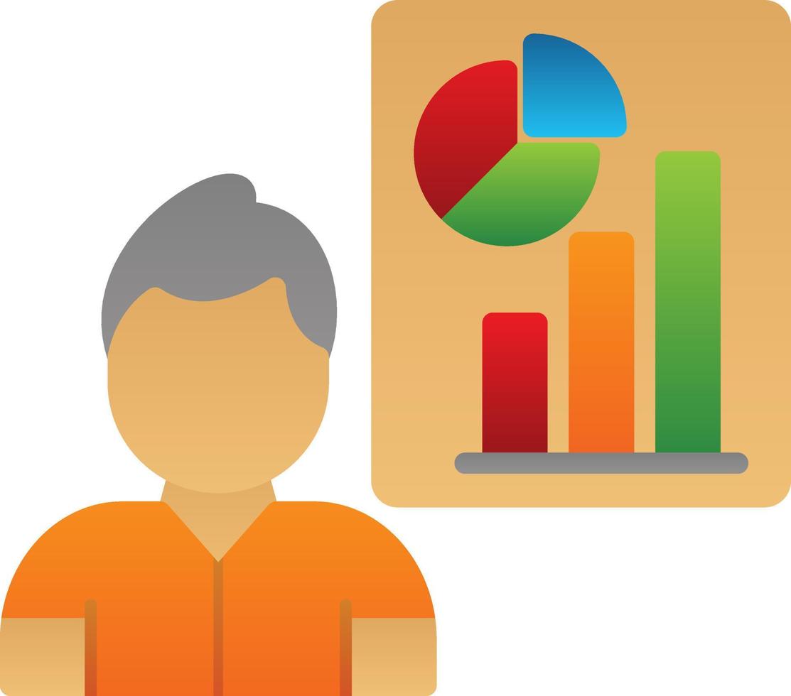 Analyst Vector Icon Design