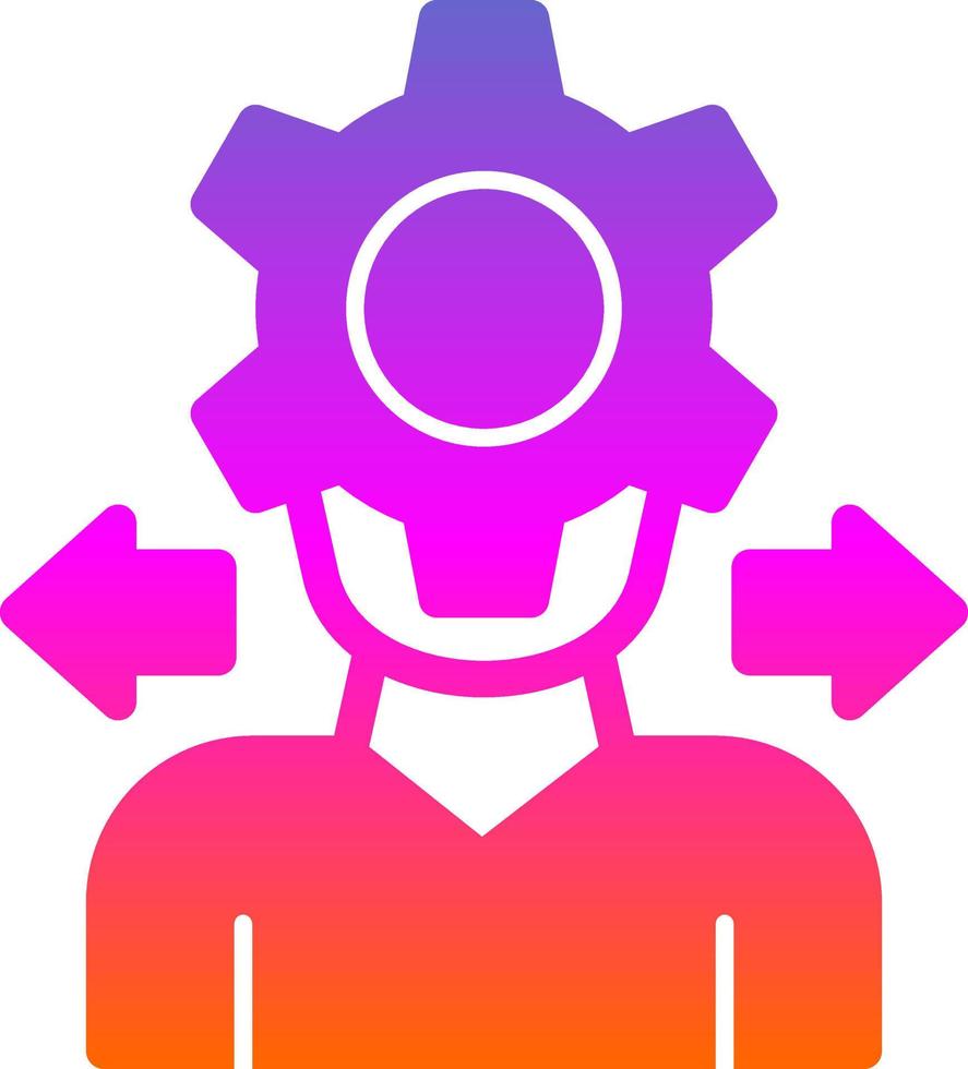 Decision Making Process Vector Icon Design
