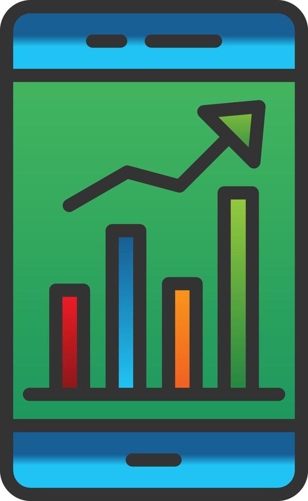 Mobile Trading Vector Icon Design