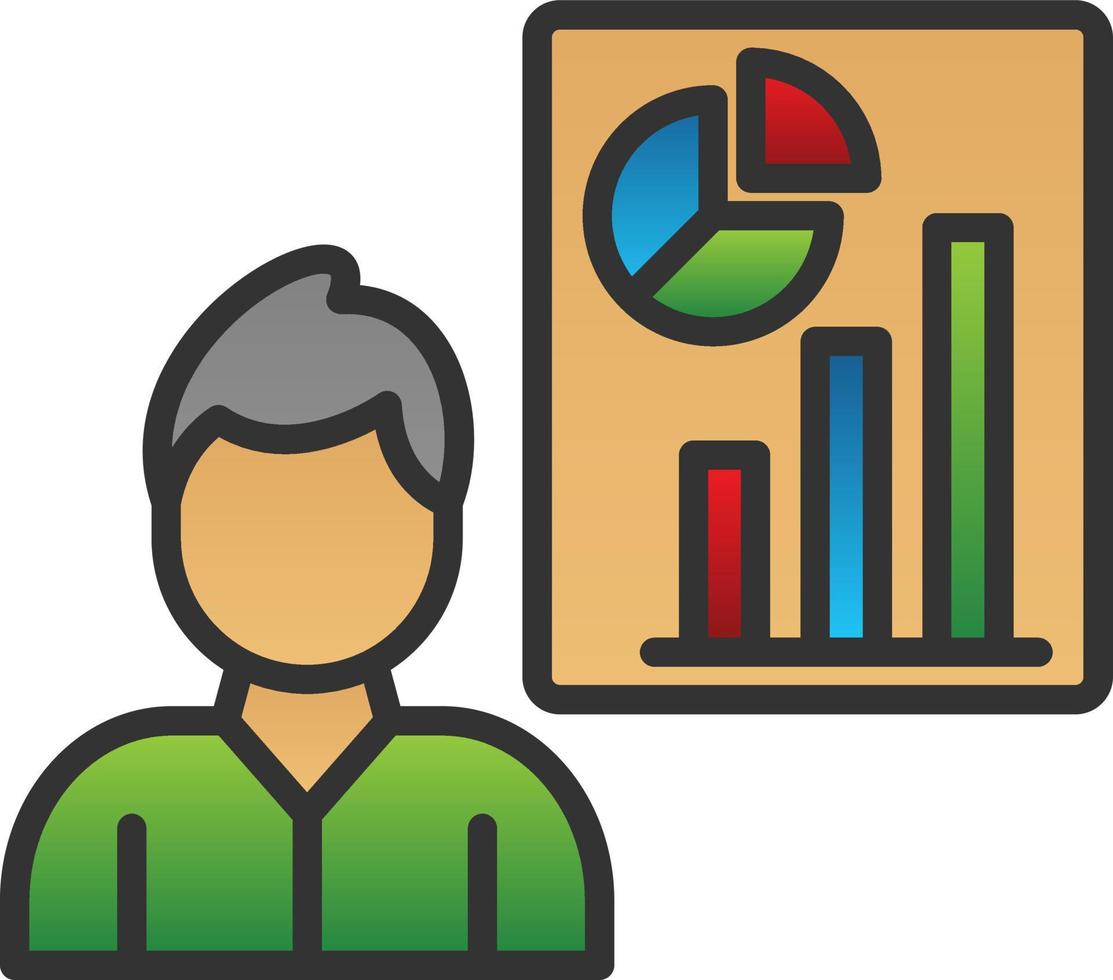 Analyst Vector Icon Design