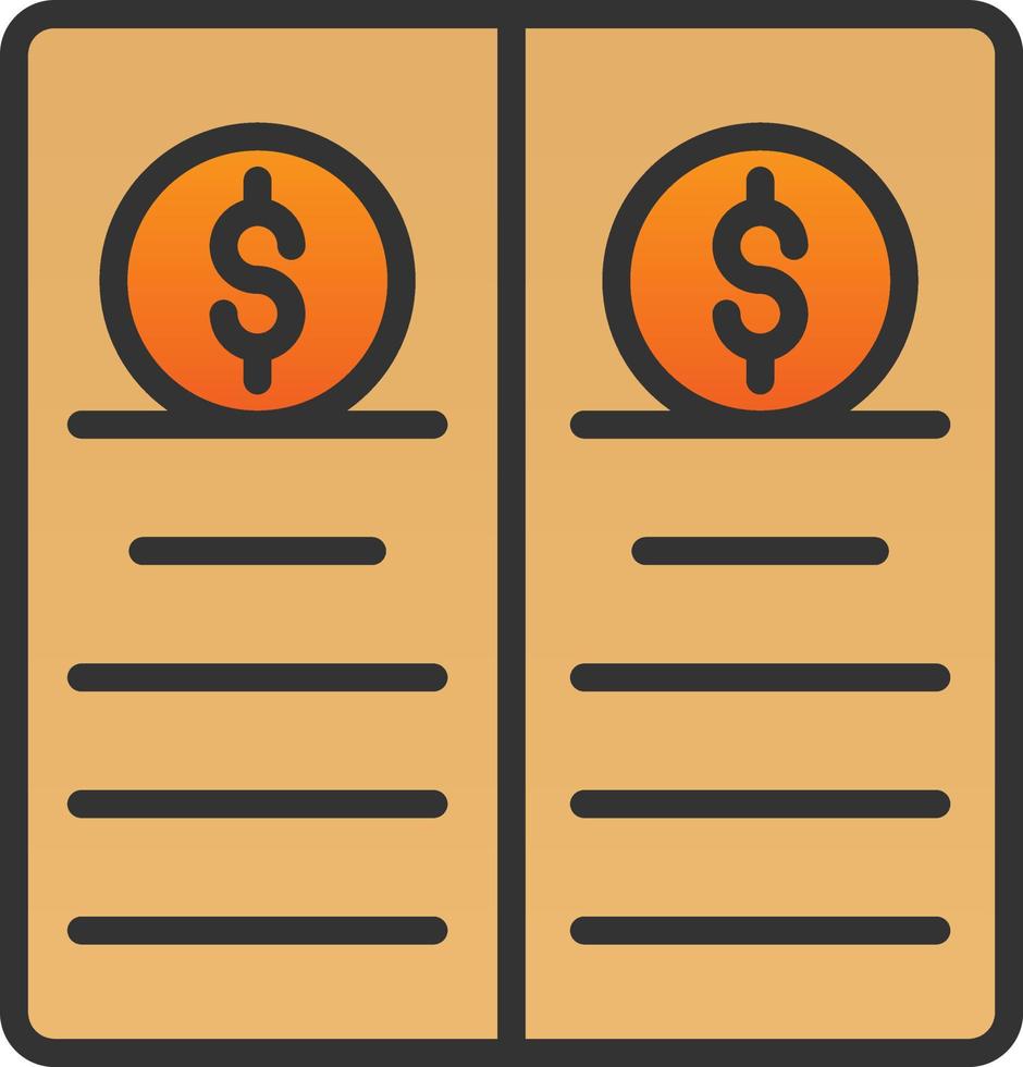 Balance Sheet Vector Icon Design