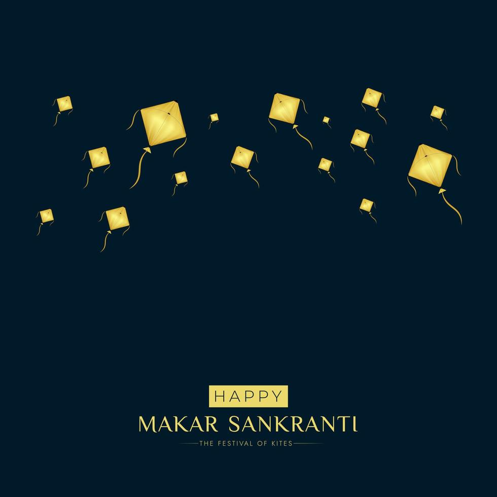 Happy Makar Sankranti Social Media Post vector