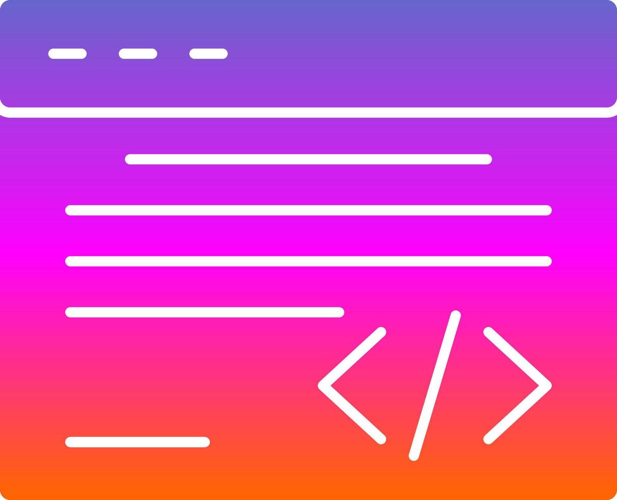 Code Vector Icon Design