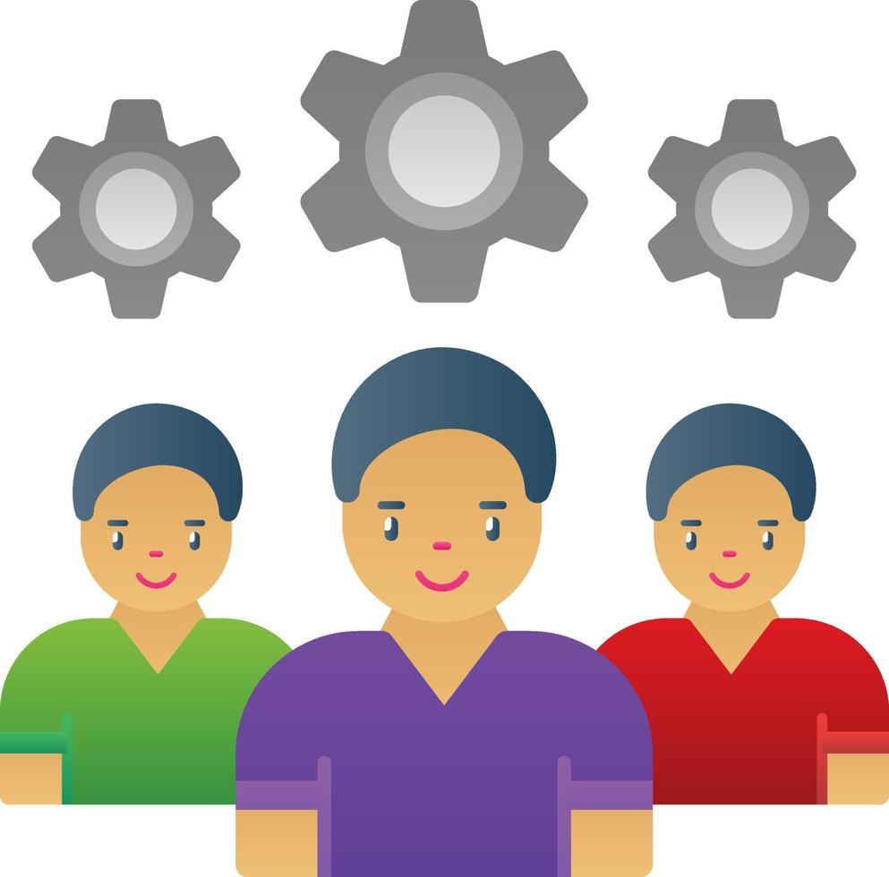 diseño de icono de vector de planificación de recursos humanos