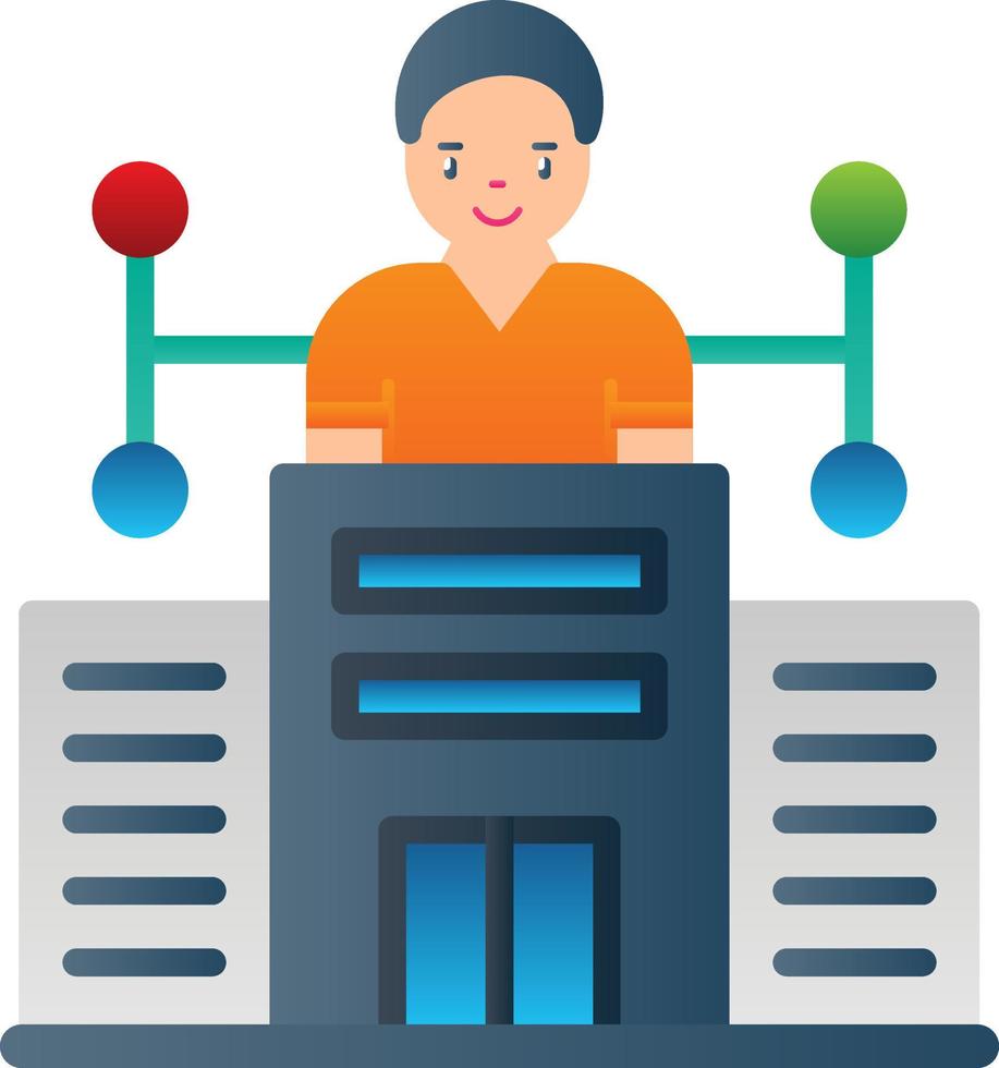 Company Structure Vector Icon Design