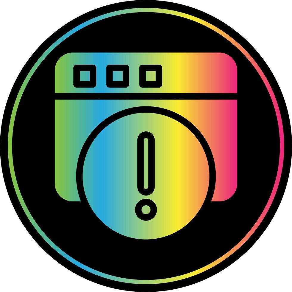 Alert Vector Icon Design