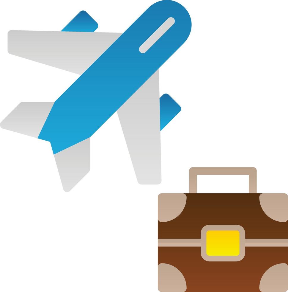 Business Trip Vector Icon Design