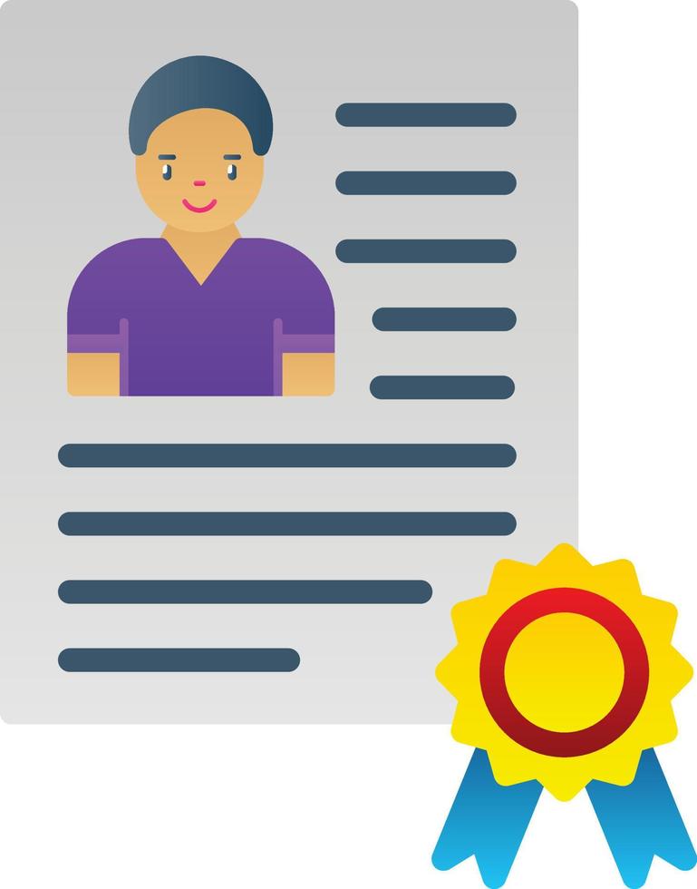 Employee Qualification Vector Icon Design