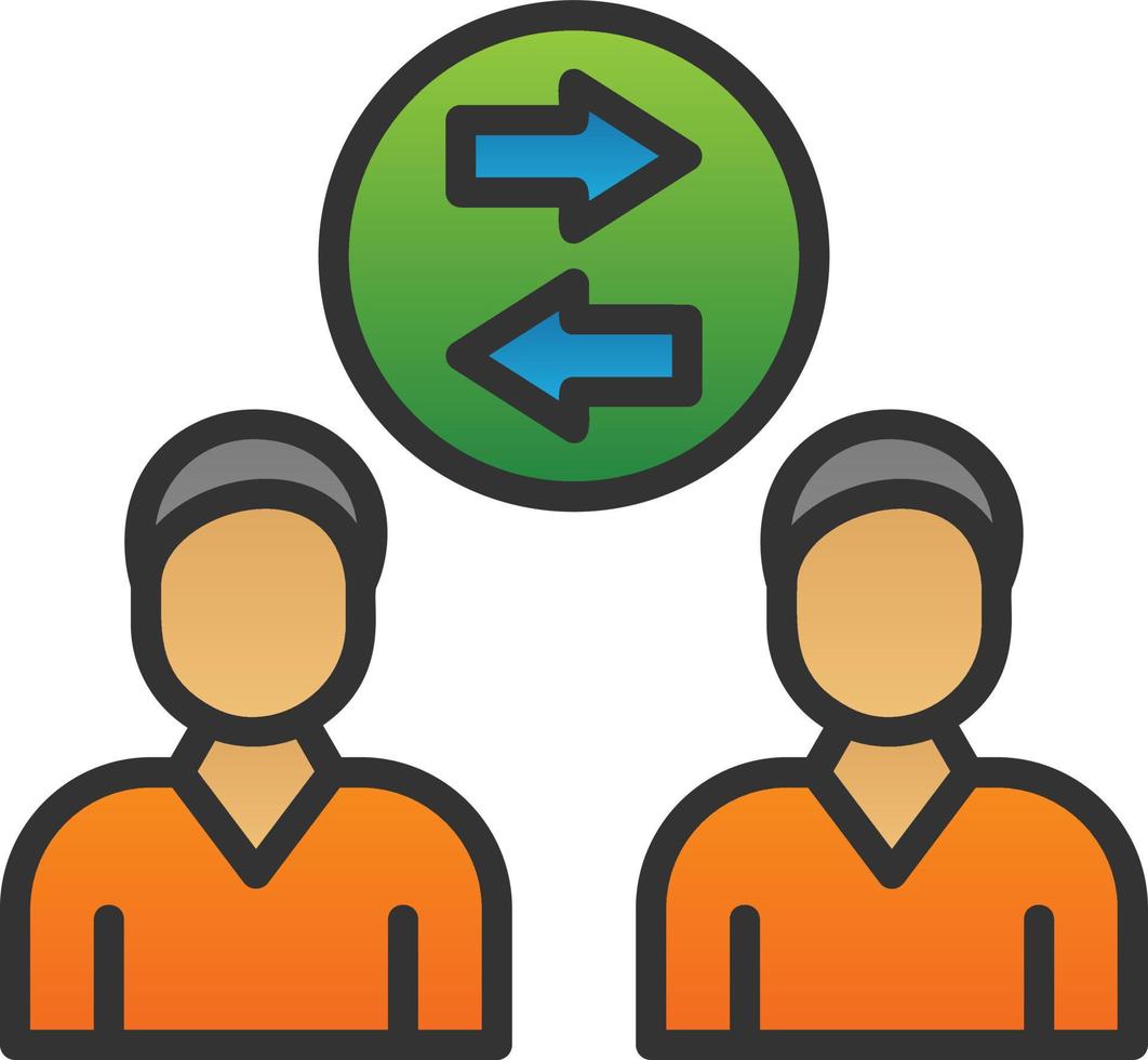 Employee Turnover Vector Icon Design