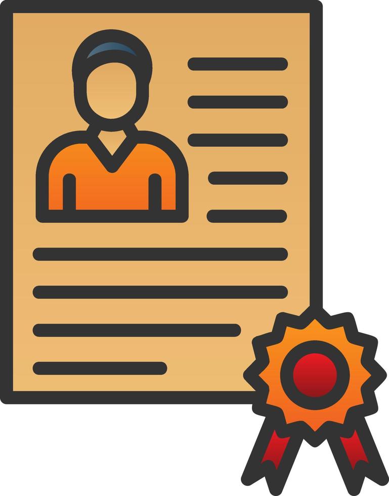 Employee Qualification Vector Icon Design