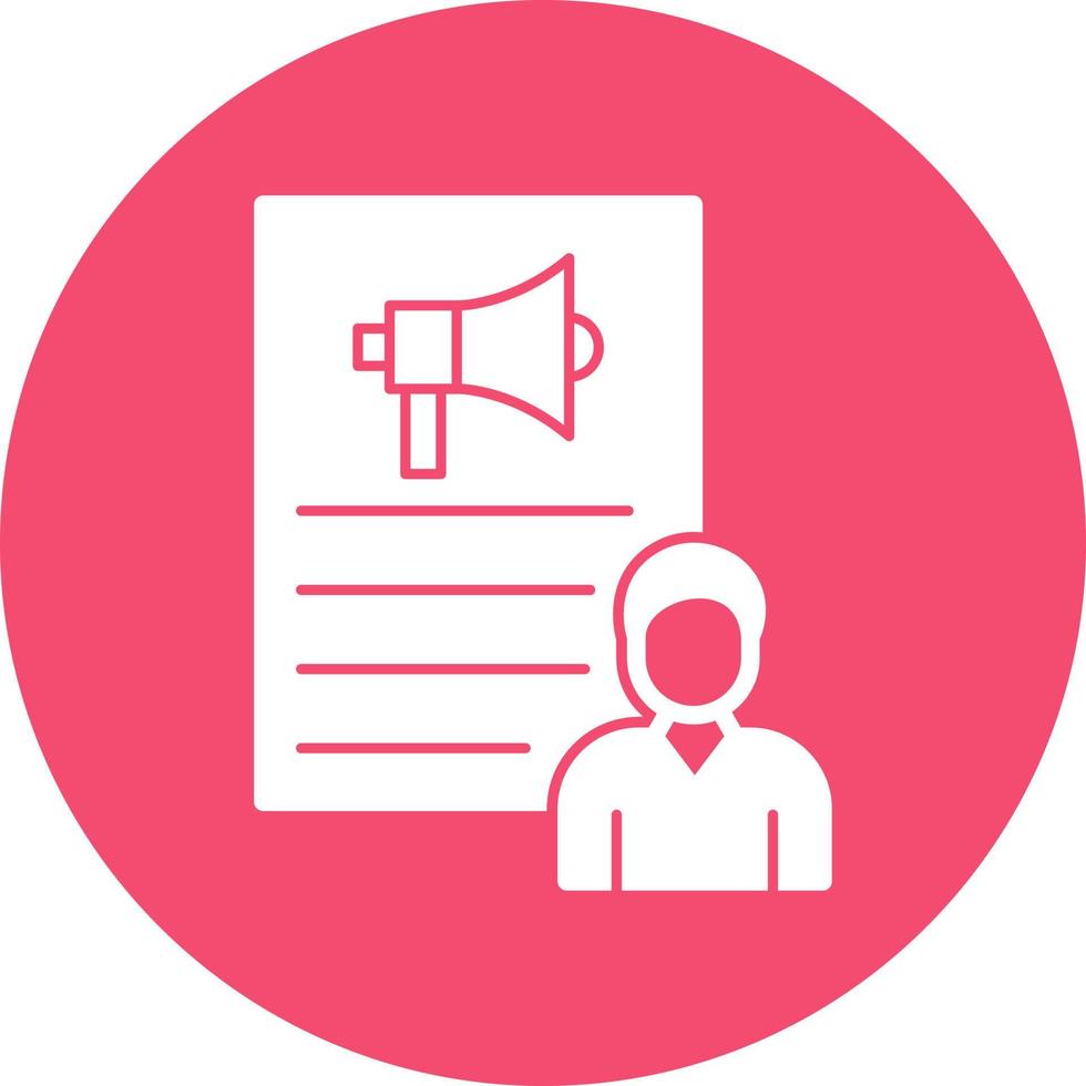 Hr Marketing Vector Icon Design