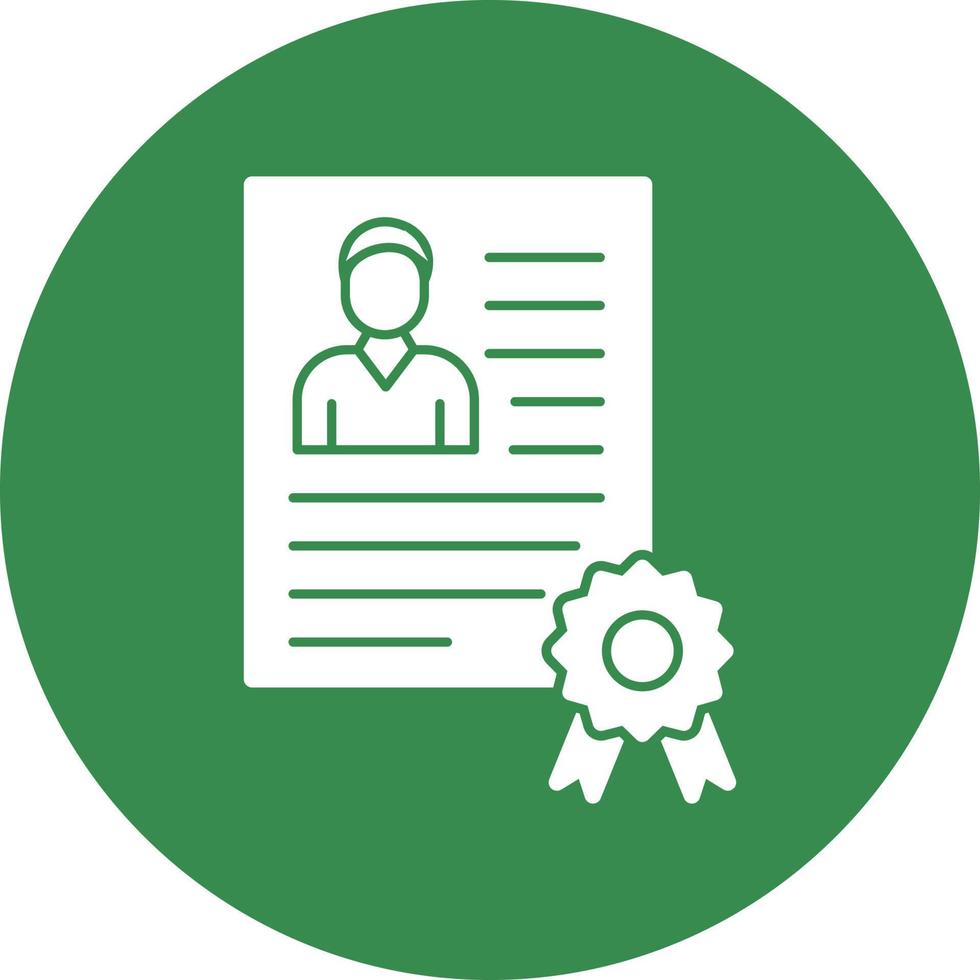 Employee Qualification Vector Icon Design