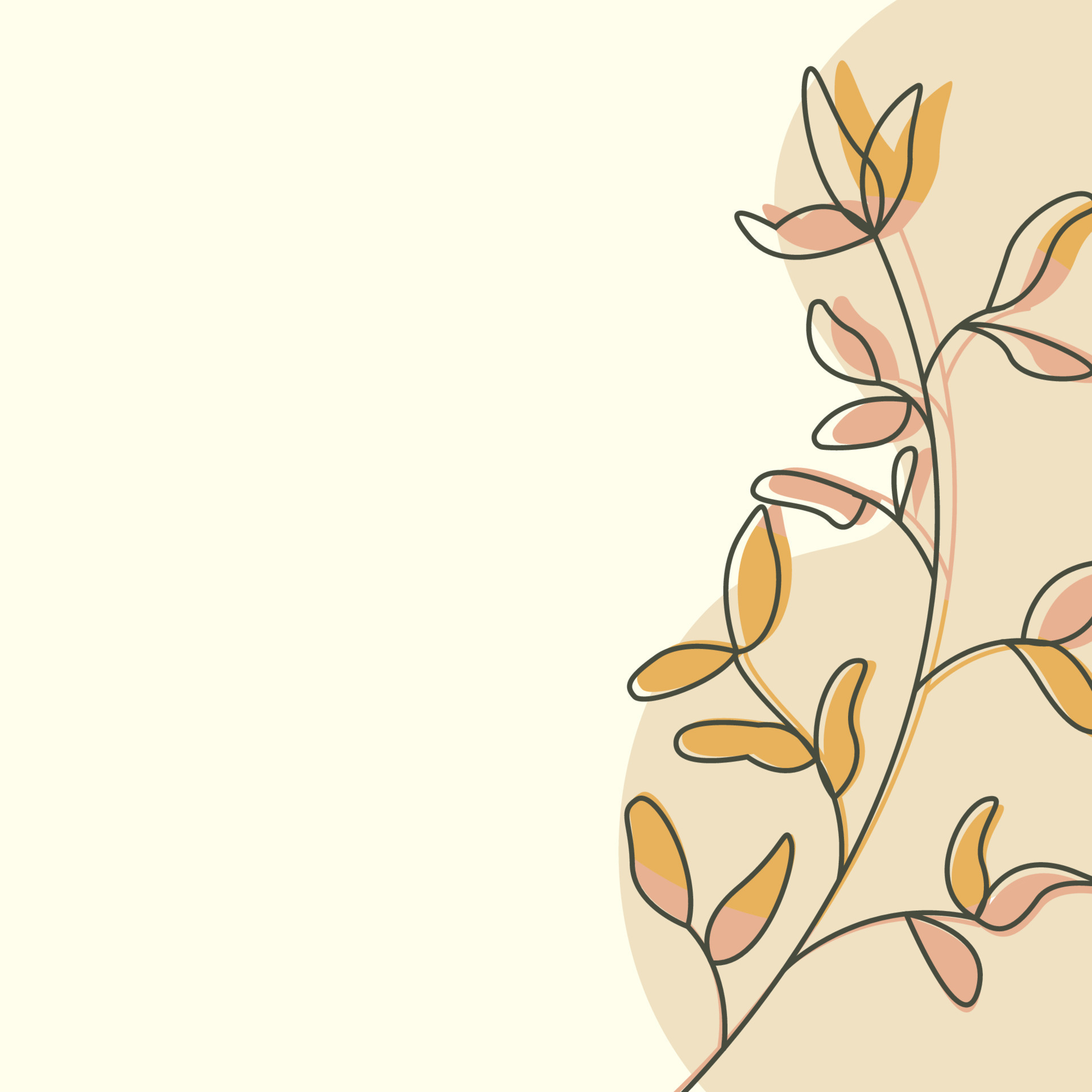 boho minimalist background template for social media, invitation