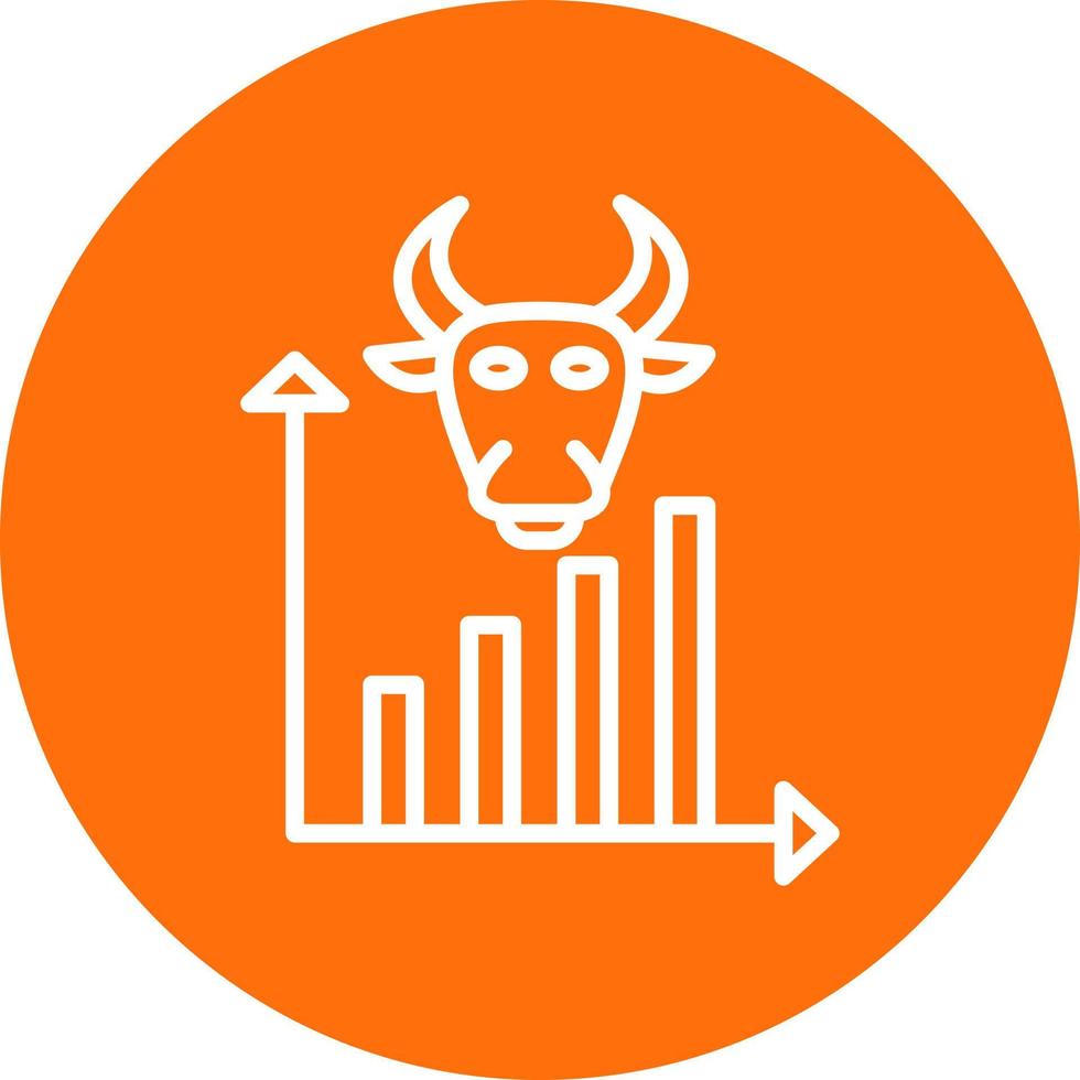 Bull Market Vector Icon Design