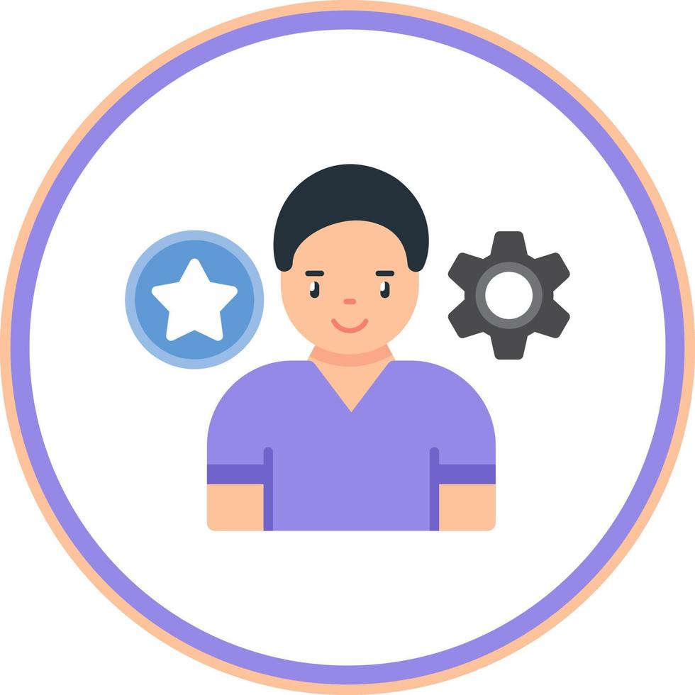 Employee Skills Vector Icon Design