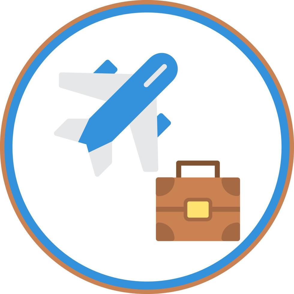 Business Trip Vector Icon Design