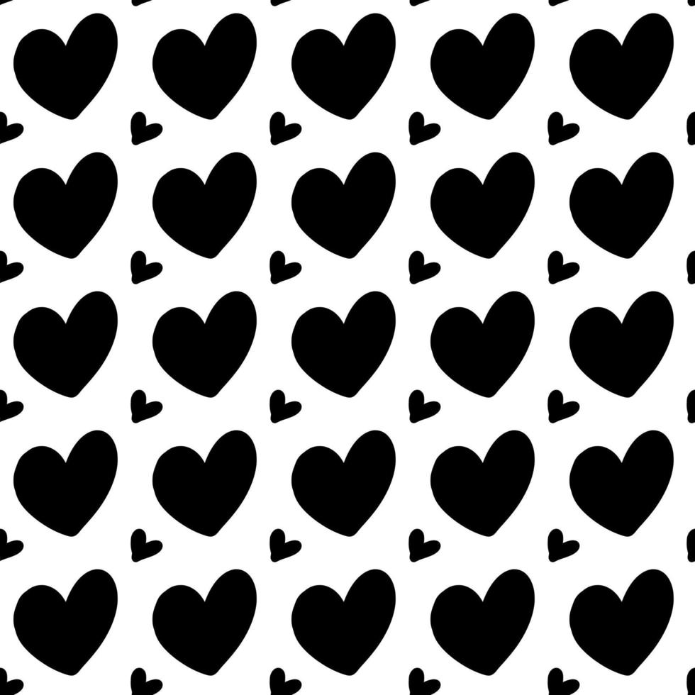 seamless pattern of heart shape background vector