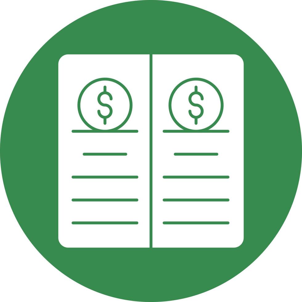 Balance Sheet Vector Icon Design