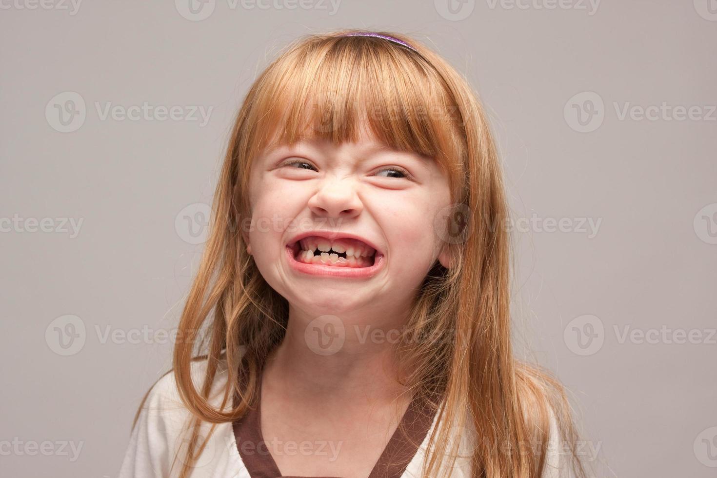 Portrait of an Adorable Red Haired Girl photo