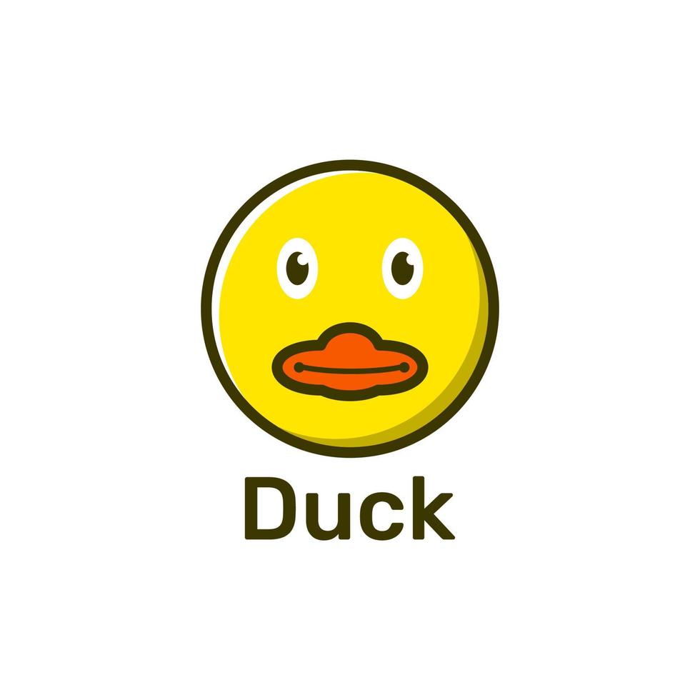 Cute Duck Logo vector